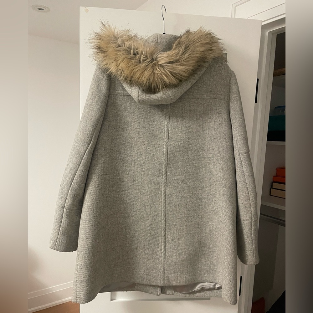 J Crew size 10 wool melton duffle coat. - Picture 4 of 7